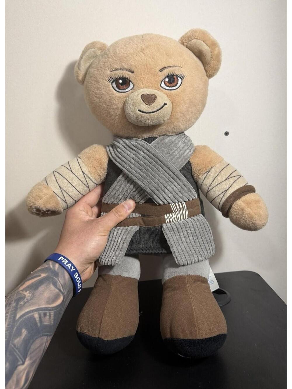 Build A Bear Star Wars Rey Skywalker Disney Force Awakens Plush Bear Toy 17 in